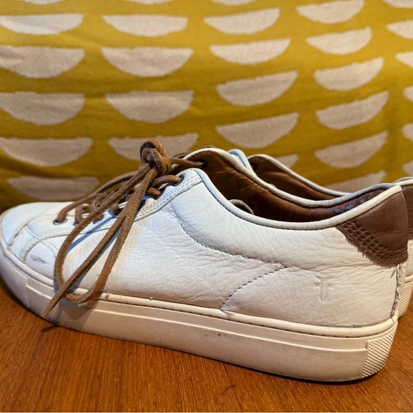 Frye Men's Walker Low White Leather Sneakers - Picture 5 of 10